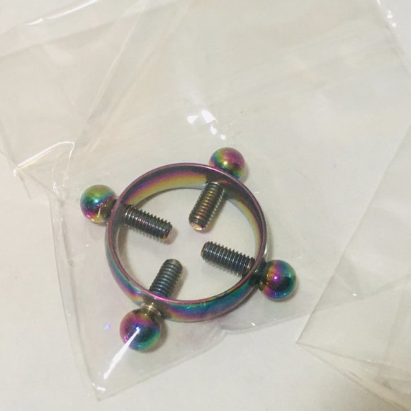 Rainbow Colored Nipple Clamps - NEW - Picture 2 of 3